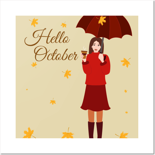 Hello october Wall Art by Alexandra